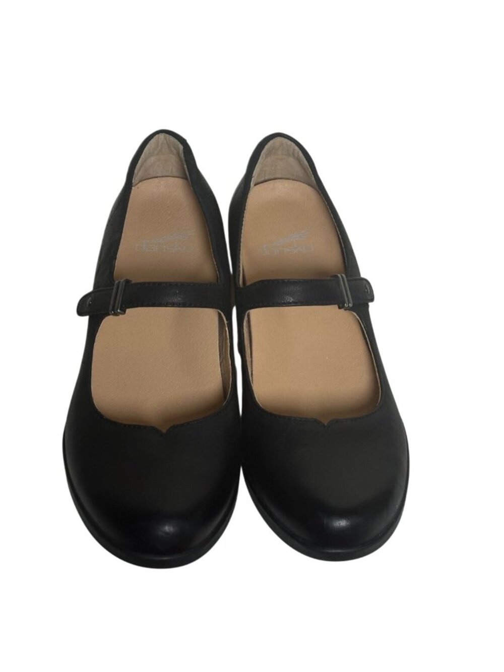 Dansko Black Leather Upper Mary Jane Comfort Shoes Arch Support Size 39 Low Heel - Picture 5 of 11